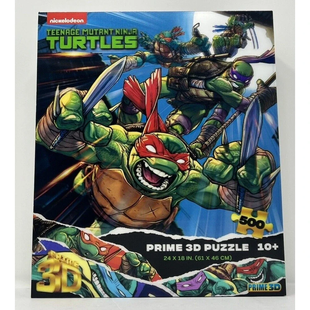 Nickelodeon Prime 3D Puzzle Teenage Mutant Ninja Turtles 500 Piece 24